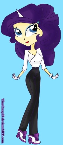 Size: 281x647 | Tagged: artist:tinacrazy29, chibi, derpibooru import, horned humanization, human, humanized, rarity, safe, solo