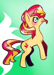 Size: 1075x1489 | Tagged: dead source, safe, artist:deadiifoozgo, derpibooru import, sunset shimmer, pony, unicorn, catchlights, female, highlights, mare, solo