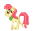 Size: 106x96 | Tagged: animated, apple bumpkin, apple family member, artist:kittyheadcase, derpibooru import, desktop ponies, gif, safe, simple background, solo, transparent background, trotting, vector