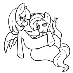 Size: 757x754 | Tagged: artist:tinker-tock, coils, derpibooru import, drool, female, fluttershy, hypnosis, hypnosis edit, lamia, lesbian, lineart, monochrome, original species, shipping, suggestive, twilamia, twilight snakle, twilight sparkle, twilight sparkle (alicorn), twishy