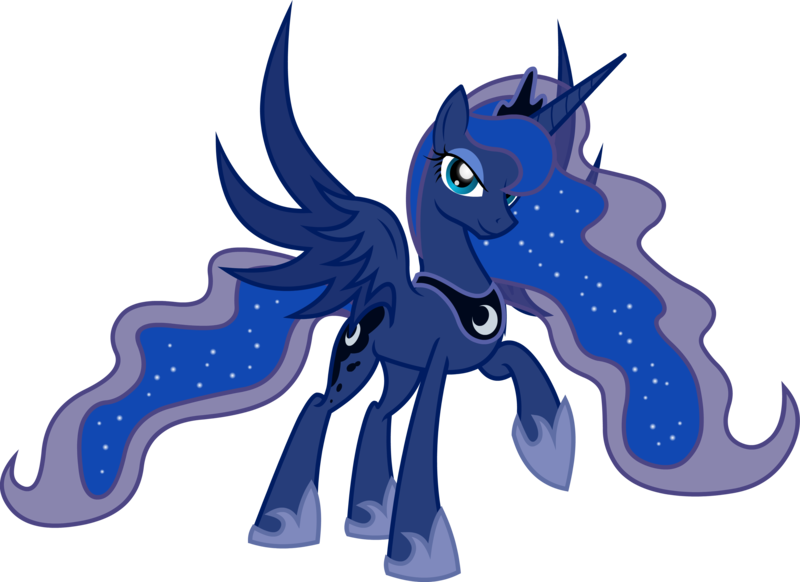 Size: 3910x2843 | Tagged: artist:nemesis360, derpibooru import, looking at you, princess luna, safe, simple background, solo, transparent background