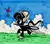 Size: 1257x1111 | Tagged: safe, artist:newyorkx3, derpibooru import, oc, oc:tommy junior, unofficial characters only, butterfly, pony, blank flank, butterfly net, cloud, colt, foal, grass, hat, image, jpeg, male, mouth hold, offspring, outdoors, pith helmet, solo, son, traditional art
