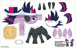 Size: 3304x2104 | Tagged: artist:eljoeydesigns, blushing, derpibooru import, future twilight, papercraft, safe, twilight sparkle