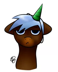 Size: 1024x1268 | Tagged: -.-, anypony, artist:starshinefox, birthday, derpibooru import, hat, oc, oc:any pony, party hat, portrait, safe, solo, unofficial characters only