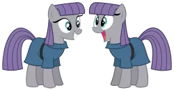Size: 4661x2426 | Tagged: safe, artist:dowlphin, derpibooru import, maud pie, earth pony, pony, absurd resolution, cute, female, happy, happy maud, irrational exuberance, mare, maudabetes, out of character, self ponidox, smiling, solo, what has science done, when she smiles, xk-class end-of-the-world scenario