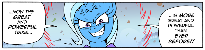 Size: 4902x1192 | Tagged: safe, artist:redapropos, derpibooru import, trixie, pony, unicorn, absurd resolution, angry, crossover, dragon ball z, female, majin, mare, possessed, solo