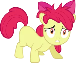 Size: 8000x6643 | Tagged: safe, artist:slb94, derpibooru import, apple bloom, earth pony, pony, family appreciation day, absurd resolution, bed mane, dishevelled, female, filly, messy mane, simple background, transparent background, vector