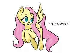 Size: 750x536 | Tagged: artist:squeezemelittle, derpibooru import, fluttershy, safe, simple background, solo, white background