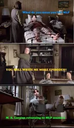 Size: 402x688 | Tagged: annie wilkes, derpibooru import, m.a. larson, misery, safe, stephen king