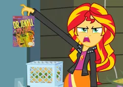 Size: 949x672 | Tagged: safe, derpibooru import, sunset shimmer, equestria girls, dr jekyll and mr hyde, exploitable meme, meme, nintendo entertainment system, sunset is disgusted