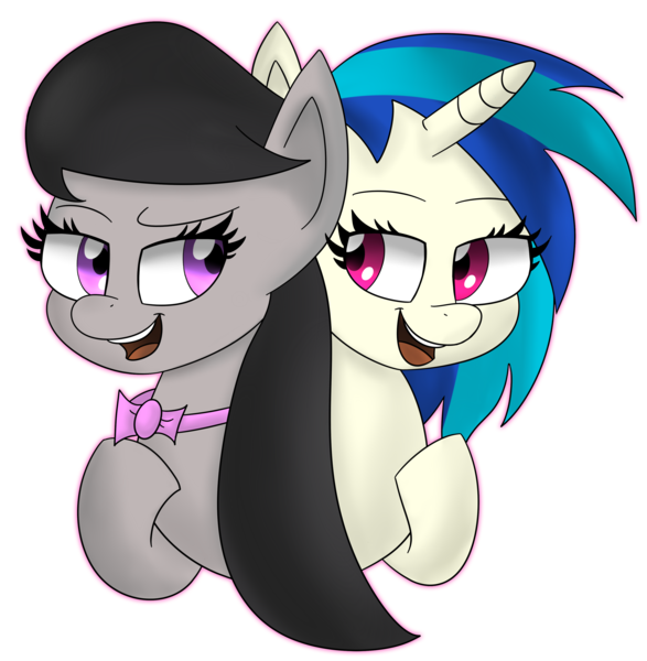 Size: 3169x3241 | Tagged: artist:nuke928, derpibooru import, duet, octavia melody, safe, vinyl scratch