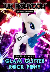 Size: 705x1000 | Tagged: exclusive, guitar, ponycon, rarity, safe, toy