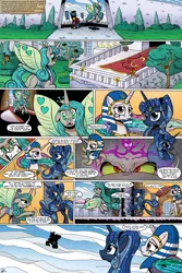 Size: 2000x3000 | Tagged: applejack, artemis luna, artist:gray--day, celestia and luna won't do anything productive, comic, comic:of kings and changelings, dark mirror universe, derpibooru import, hilarious in hindsight, i can't believe it's not idw, king sombra, kirin, mirror universe, oc, princess celestia, princess luna, queen chrysalis, ra celestia, reversalis, safe, uselesstia