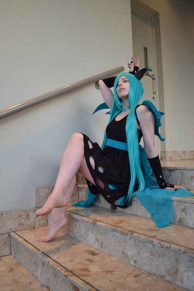 Size: 4000x6016 | Tagged: artist:shelle-chii, barefoot, cosplay, derpibooru import, feet, human, irl, irl human, photo, queen chrysalis, safe