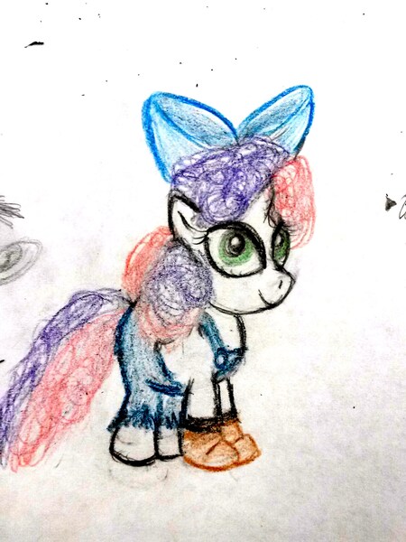 Size: 1920x2560 | Tagged: safe, derpibooru import, sweetie belle, pony, unicorn, simple ways, color, doodle, female, filly, hick, hillbilly, sketch, solo, sweetiehick, traditional art