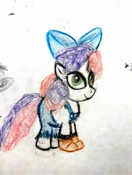 Size: 1920x2560 | Tagged: safe, derpibooru import, sweetie belle, pony, unicorn, simple ways, color, doodle, female, filly, hick, hillbilly, sketch, solo, sweetiehick, traditional art