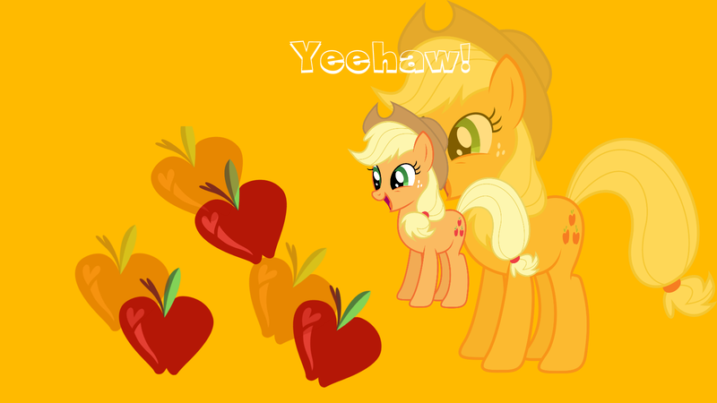 Size: 1600x900 | Tagged: applejack, artist:lifetimebrony, cutie mark, derpibooru import, double, safe, vector, wallpaper