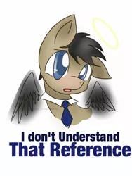 Size: 768x1024 | Tagged: artist:bloby-does-art, castiel, derpibooru import, ponified, safe, solo, supernatural