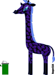 Size: 1102x1513 | Tagged: artist:roger334, derpibooru import, drinking fountain, emily bronte, giraffe, giraffied, nightmare moon, parody, safe, simple background, solo, species swap, transparent background