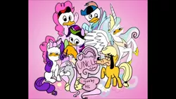 Size: 1280x720 | Tagged: apeljak, applejack, arnbow dah, bogs binny, derpibooru import, dolan, flutehsy, fluttershy, gooby, gooby pls, hupu tupu and lupu, pikni pai, pinkie pie, prances zellestuh, princess celestia, pruto, rainbow dash, rarite, rarity, safe, stylistic suck, twalot spakl, twilight sparkle