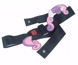 Size: 432x360 | Tagged: safe, derpibooru import, sweetie belle, pun, seatbelt, seatie belt, wat