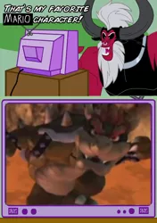 Size: 564x800 | Tagged: bowser, derpibooru import, exploitable meme, lava, lord tirek, meme, obligatory pony, safe, super mario bros., tirek's favorite, tv meme