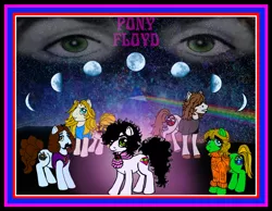 Size: 1100x852 | Tagged: artist:syddygurl, music, pink floyd, ponified:david gilmour, ponified:nick mason, ponified:richard wright, ponified:roger waters, ponified:syd barrett, safe