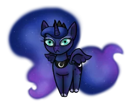 Size: 3000x2400 | Tagged: artist:smilingm00n, derpibooru import, princess luna, safe, simple background, solo