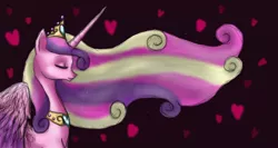 Size: 1366x728 | Tagged: artist:smilingm00n, derpibooru import, princess cadance, safe, solo