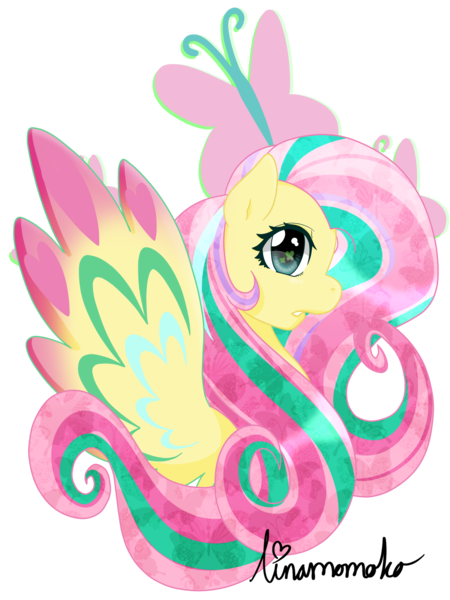 Size: 1600x2133 | Tagged: artist:linamomoko, derpibooru import, fluttershy, rainbow power, safe, simple background, solo, transparent background