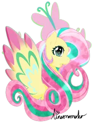 Size: 1600x2133 | Tagged: artist:linamomoko, derpibooru import, fluttershy, rainbow power, safe, simple background, solo, transparent background