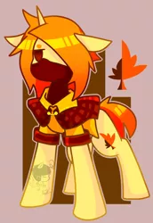 Size: 500x727 | Tagged: artist:snow angel, autumn, derpibooru import, oc, part of a set, ponified, safe, seasons, solo, unofficial characters only