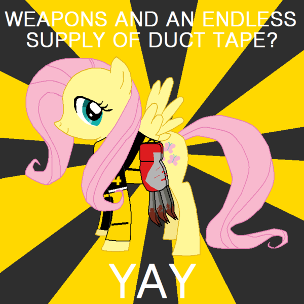 Size: 772x772 | Tagged: chuck greene, dead rising, dead rising 2, derpibooru import, fluttershy, meme, safe