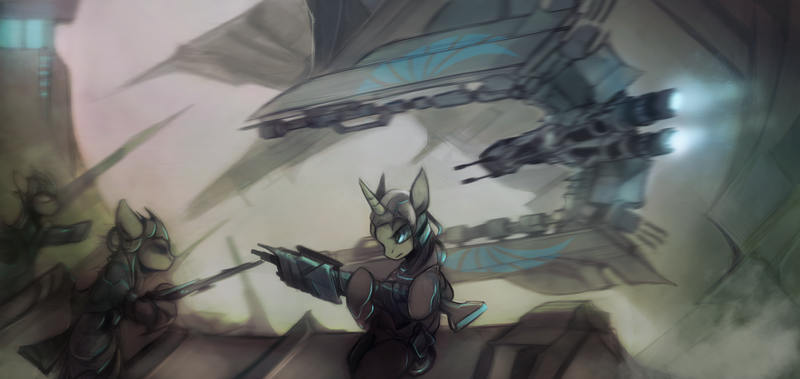 Size: 4000x1894 | Tagged: absurd resolution, artist:foxinshadow, crossover, derpibooru import, new lunar republic, oc, safe, spaceship, star citizen, unofficial characters only