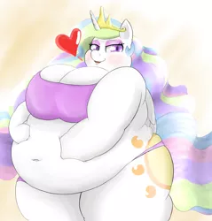 Size: 1008x1056 | Tagged: anthro, artist:braffy, bbw, belly button, big breasts, breasts, chubbylestia, cleavage, derpibooru import, fat, female, muffin top, obese, princess celestia, solo, solo female, suggestive