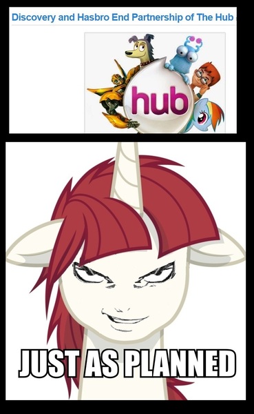 Size: 718x1166 | Tagged: death note, derpibooru import, discovery channel, drama, drama bait, hub drama, just as planned, lauren faust, oc, oc:fausticorn, parody, safe, the hub, tzeentch, unofficial characters only