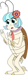 Size: 410x1093 | Tagged: safe, artist:beats0me, derpibooru import, coco pommel, cockroach, insect, solo, species swap, what has science done