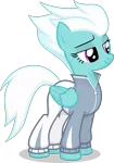 Size: 2105x3000 | Tagged: safe, artist:stainless33, derpibooru import, fleetfoot, pegasus, pony, clothes, female, looking down, mare, shading, shading edit, simple background, solo, transparent background, vector