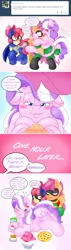 Size: 1764x6214 | Tagged: angry, apple bloom, artist:blackbewhite2k7, ask, batgirl, blushing, chubby, chubby diamond, comic, derpibooru import, diamond buttiara, diamond tiara, eating, fat, female, food, huge butt, innuendo, jealous, lesbian, plot, ponies eating meat, pov, robin, safe, scootaloo, scootiara, shipping, the ass was fat, this will end in weight gain, tumblr