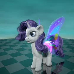 Size: 1080x1080 | Tagged: 3d, artist:beetdabrat, butterfly wings, derpibooru import, detailed, glimmer wings, gossamer wings, rarity, safe, uncanny valley, wings