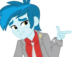 Size: 833x650 | Tagged: safe, artist:pdorothynics, derpibooru import, thunderbass, equestria girls, background human, solo