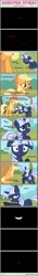 Size: 1004x7244 | Tagged: applejack, artist:estories, blank flank, comic, comic:seeds of darkness, derpibooru import, oc, oc:silverlay, safe