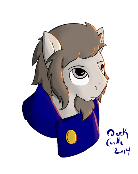 Size: 1049x1321 | Tagged: safe, artist:dark candle, derpibooru import, oc, unofficial characters only, pony, beard, bust, clothes, colored, facial hair, male, portrait, solo, stallion