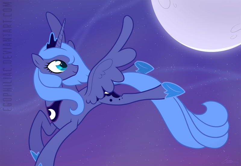 Size: 1800x1238 | Tagged: safe, artist:egophiliac, derpibooru import, princess luna, moon, s1 luna, solo