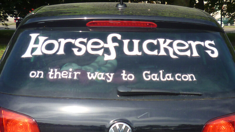 Size: 4000x2248 | Tagged: car, derpibooru import, galacon, irl, /mlp/, photo, questionable