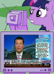 Size: 563x769 | Tagged: safe, derpibooru import, twilight sparkle, contradiction, exploitable meme, meme, news, obligatory pony, paradox, self-contradiction, tv meme, wat, you had one job