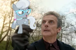 Size: 615x409 | Tagged: 1000 hours in gimp, derpibooru import, doctor who, peter capaldi, robot of sherwood, safe, silver spoon, twelfth doctor