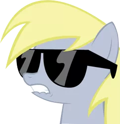 Size: 877x907 | Tagged: safe, artist:the-crusius, derpibooru import, derpy hooves, pegasus, pony, bust, dat butt, female, mare, meme, solo, sunglasses
