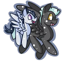 Size: 1200x1200 | Tagged: safe, artist:sugaropolis, derpibooru import, rumble, thunderlane, pegasus, pony, brothers, colt, duo, male, siblings, simple background, stallion, transparent background