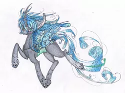 Size: 2113x1561 | Tagged: artist needed, source needed, safe, derpibooru import, queen chrysalis, changeling, changeling queen, female, simple background, solo, traditional art, white background